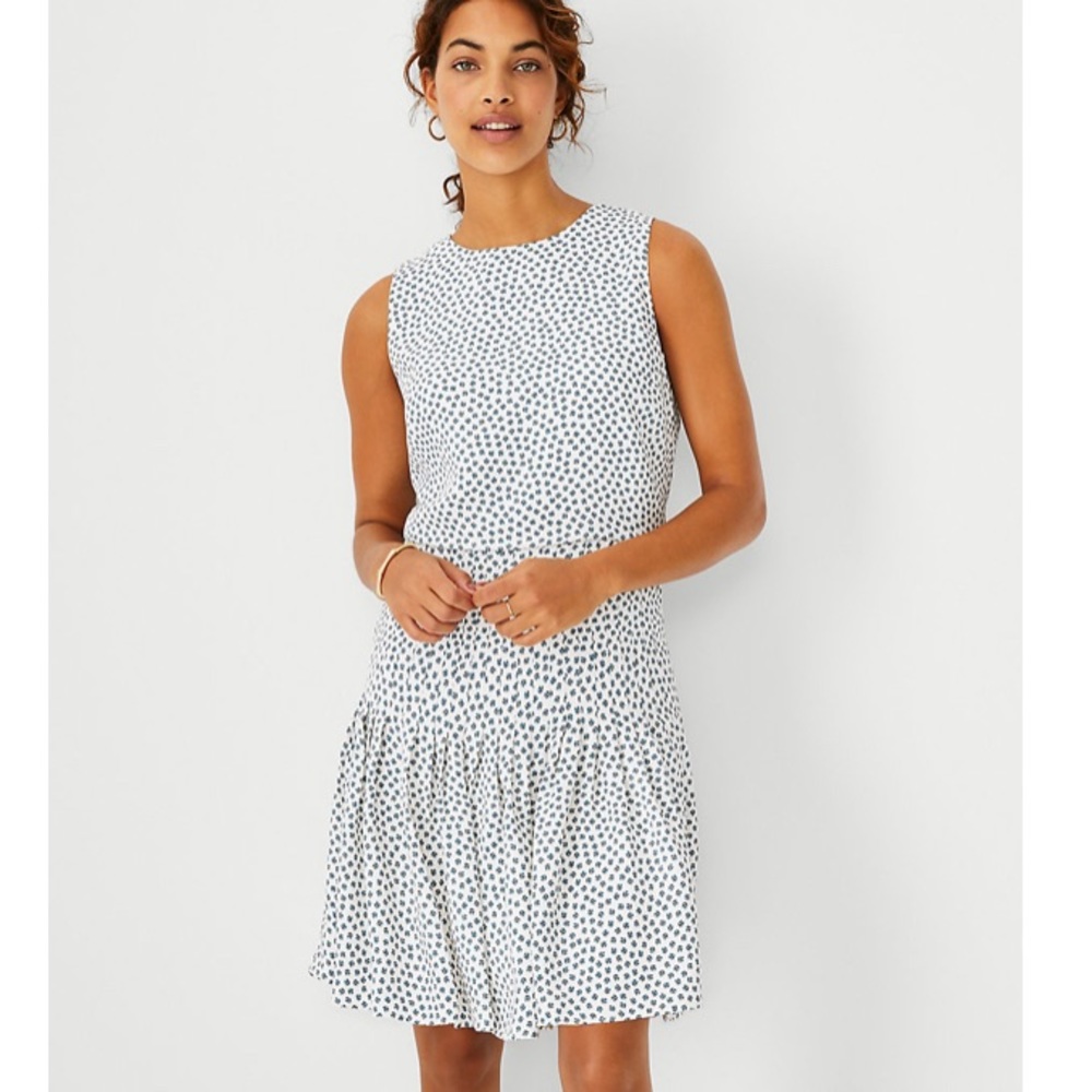 NWT Floral Pleated Flare Dress